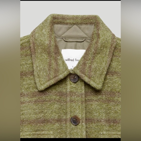 NWT Aritzia Wilfred Free Autumn Shacket – Sage/Moss – Size L - Picture 3 of 12